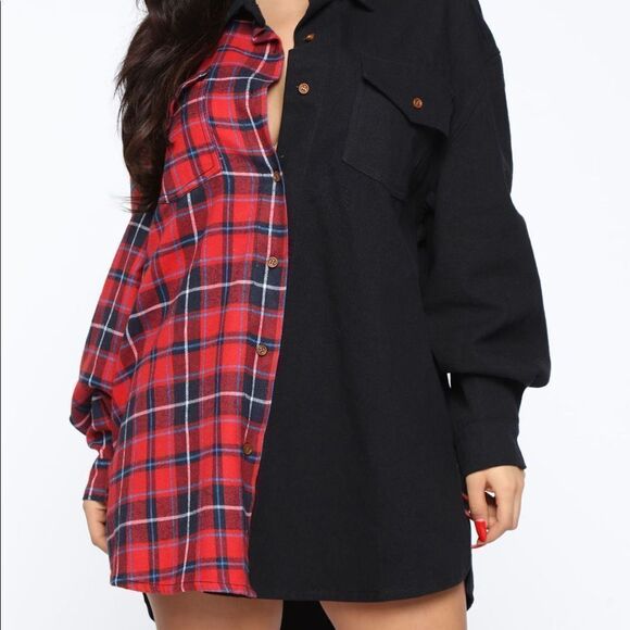 NEW Fashion Nova let me be plaid jacket coat - Picture 3 of 4